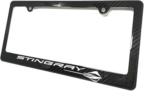 Miniatura 2 de C8 Corvette - Marco de matrícula de fibra de carbono para todas las Corbetas de próxima generación 2020-2024 Stingray, Z51, Z06, E-Ray Corvettes