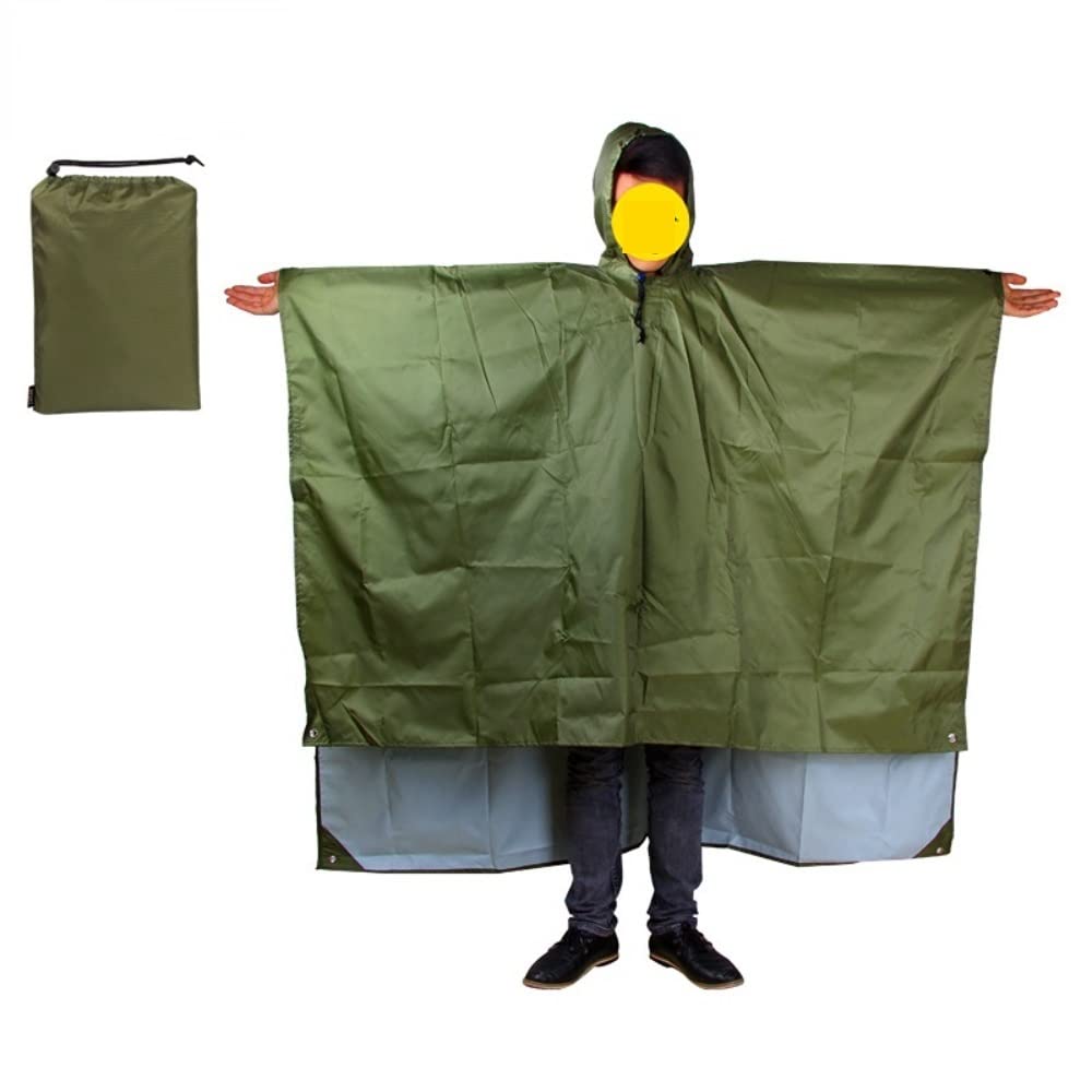 Plecak przeciwdeszczowy 3 w 1 pokrowiec przeciwdeszczowy płaszcz przeciwdeszczowy Outdoor alpinizm wycieczka pokrowiec przeciwdeszczowy Poncho płaszcz przeciwdeszczowy namiot kempingowy mata (Color :