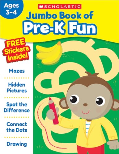 Cover of Jumbo Book of Pre-K Fun Workbook