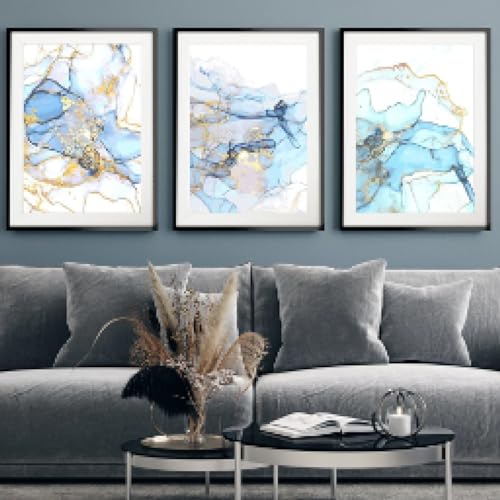 Affiches abstraites grand format pour creer un salon cosy et moderne