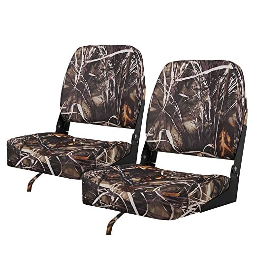 MSC Fishing Folding Boat Seats,One Pair Pack (S101 Camo)