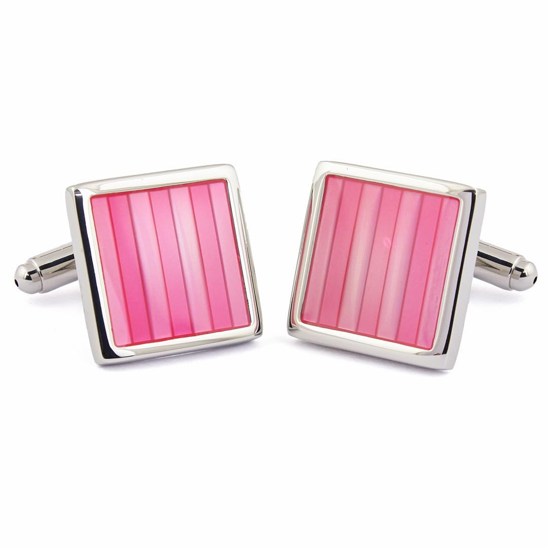 Peluche Casanova Pink Enamel Play Cufflinks for Men (B07DG1P227) Amazon Price History, Amazon Price Tracker