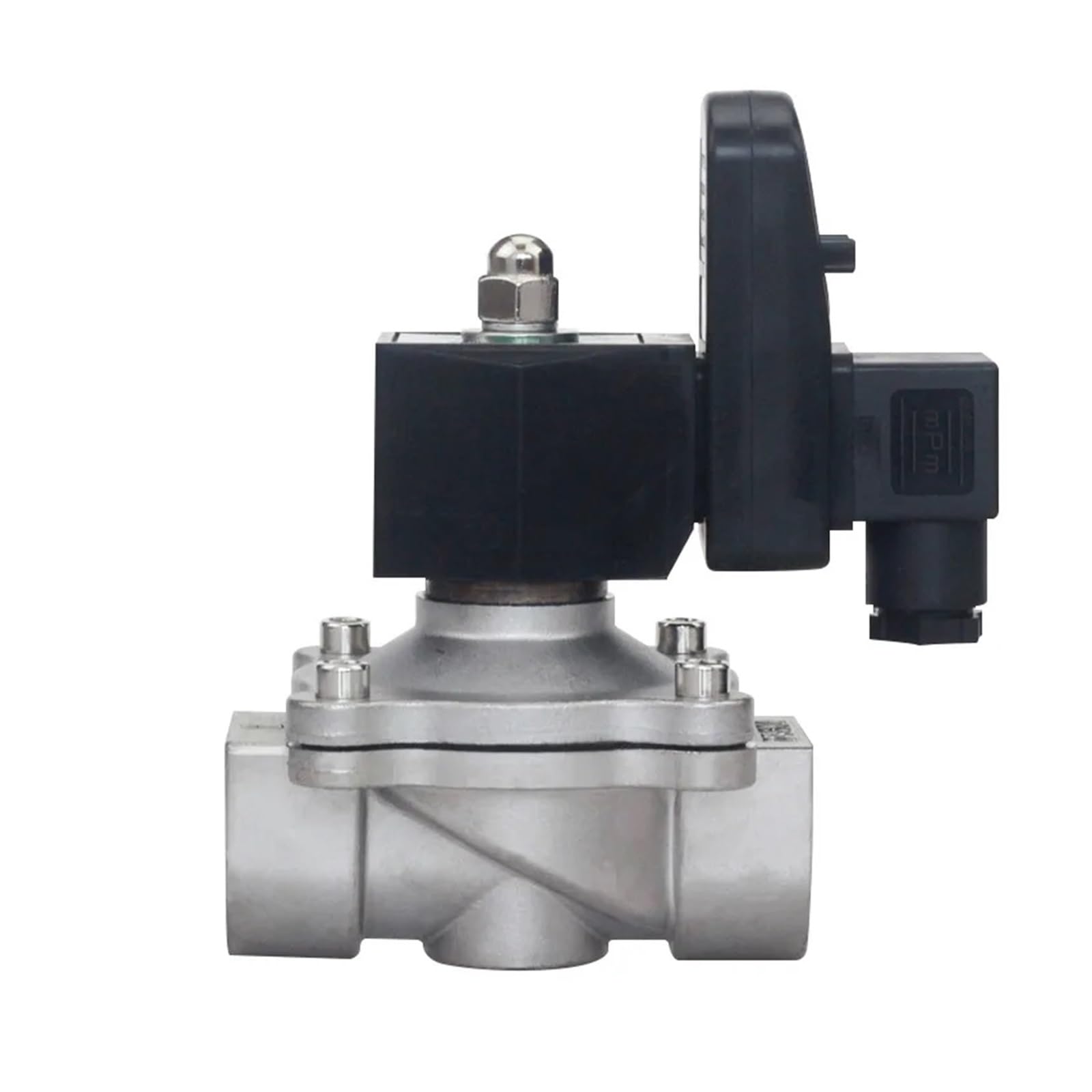 PXQCHAVLN Normally Closed Electric Solenoid Valve with Timer Stainless Steel Female Thread 1/2" 3/4" 1" 2" Switch Water Valves 220V 24V(36895,NBR-SEAL-24VDC)