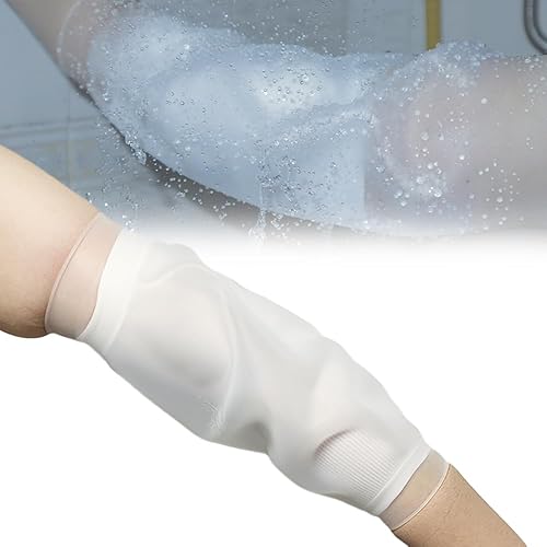 Protector de línea PICC impermeable para la ducha, medio arco codo fundido cubierta para niños adultos (Peso 88 210 libras), L
