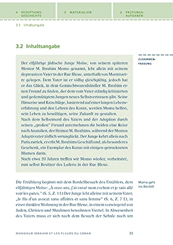 Monsieur Ibrahim et les fleurs du Coran von Eric-Emmanuel Schmitt. Textanalyse und Interpretation: Alle erforderlichen Infos fur Abitur, Matura, Klausur und Referat plus Abituraufgaben mit Losungen - Image 8