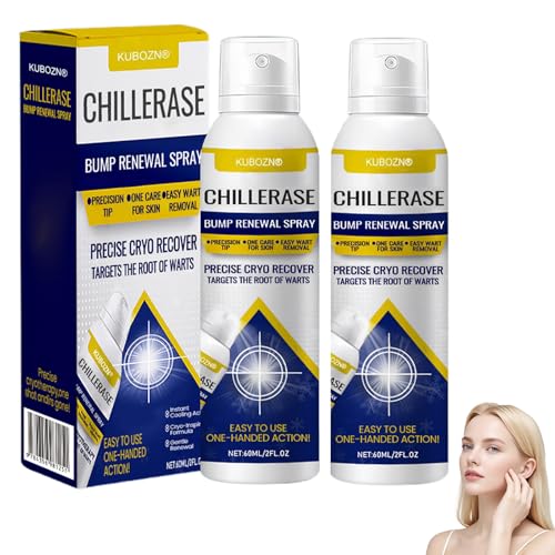 Blupure KUBOZN ChillErase Cooling Spray for Skin - Professional Salicylic Acid Body Spray 2% ChillErase Spray for Reduces Skin Imperfections Suitable for All Skin Type (2PCS)