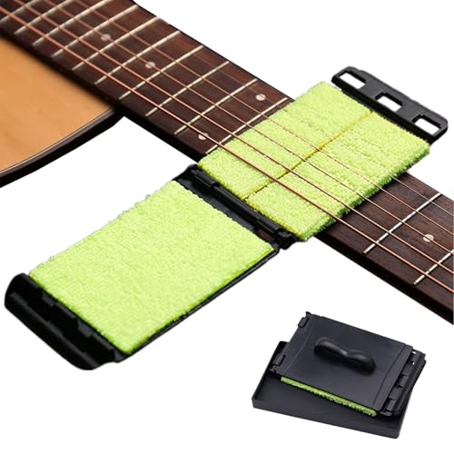 Zibeem Gitarrensaiten-Bürste - Griffbrett Reiniger & Wischer Zubehör,Umfassendes Saitenpflege Set für Erwachsene & Musikbegeisterte