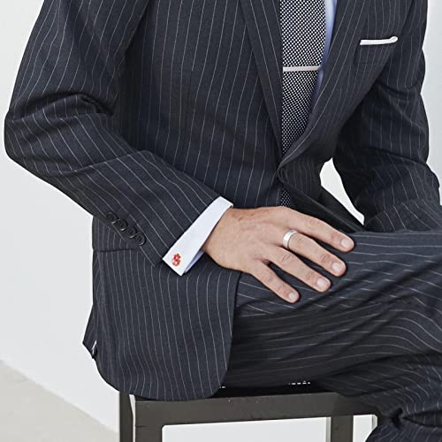 roze Manchetknopen voor mannen set gepersonaliseerd - Image 6