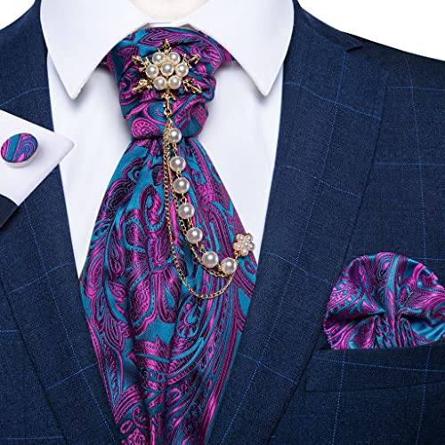Set de accesorios de corbata de seda para hombre miniatura 1
