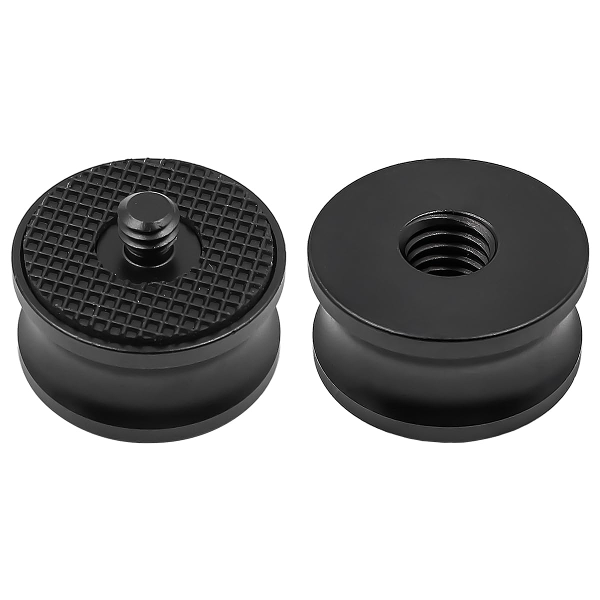 2PCS Adattatore per treppiede Convertitore da 1/4" Maschio a 3/8" Femmina e Convertitore da 1/4" Femmina a 3/8" Maschio per Fotocamera con Testa a Sfera monopiede treppiede