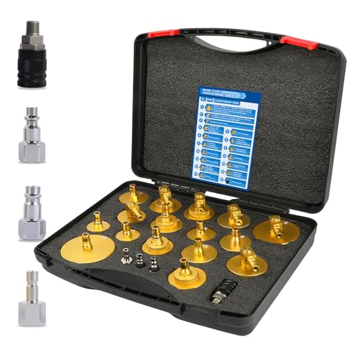 Adaptateurs pour Purgeur de Frein - BELEY 17 pièces Connecteur pour Maître-Cylindre Purge Liquide...