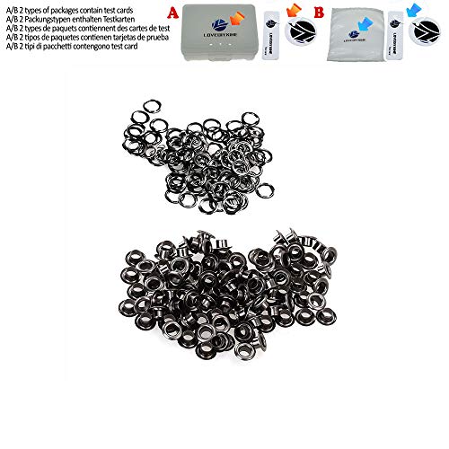 100 occhielli in metallo 4 mm per lavori di