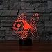 Produktbild 3D-Nachtlicht,Schöne Goldfisch Acryl 3D Nachtlicht Led 7 Farbwechsel Usb Bluetooth Stereo Lampe Wohnzimmer Lichter Wohnkultur Kinder Geschenk, Touch-Schalter
