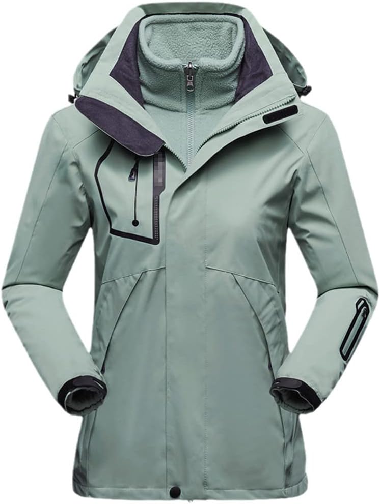 KEHAIOO Women Ski Suit Waterproof Fleece Ski Jacket Pants Skiing Snowboard Suits Winter Sports Warm Breathable Ski Set