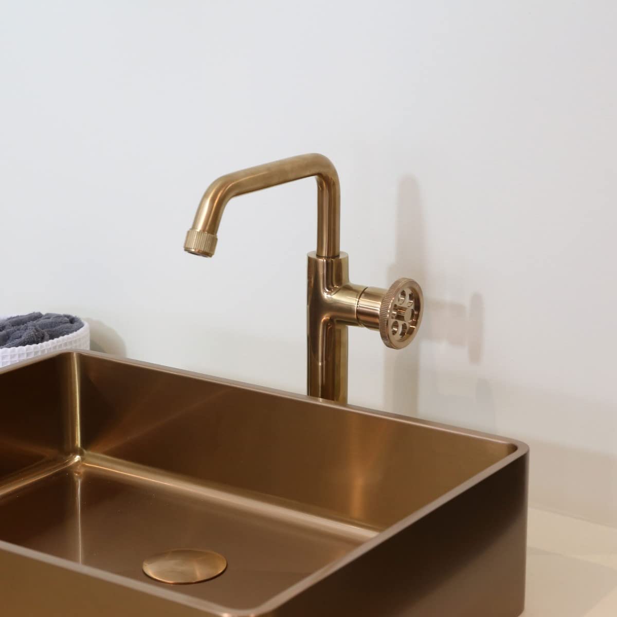 Essebagno Indus Rubinetto per lavabo alto in rame