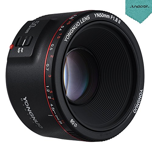 YONGNUO YN50mm F1.8 II Standard Prime Lens Large Aperture Auto Focus 0.35 Closest