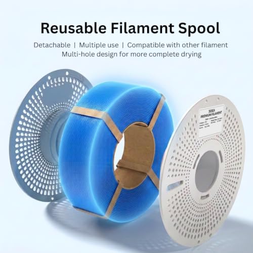Image of 3IDEA PLA Luminous 3D Printer Orange Filament 1.75mm, 1KG with Reusable Spool, Glow in the Dark, Dimensional Accuracy ±0.02mm, Premium PLA for Smooth & Consistent Printing