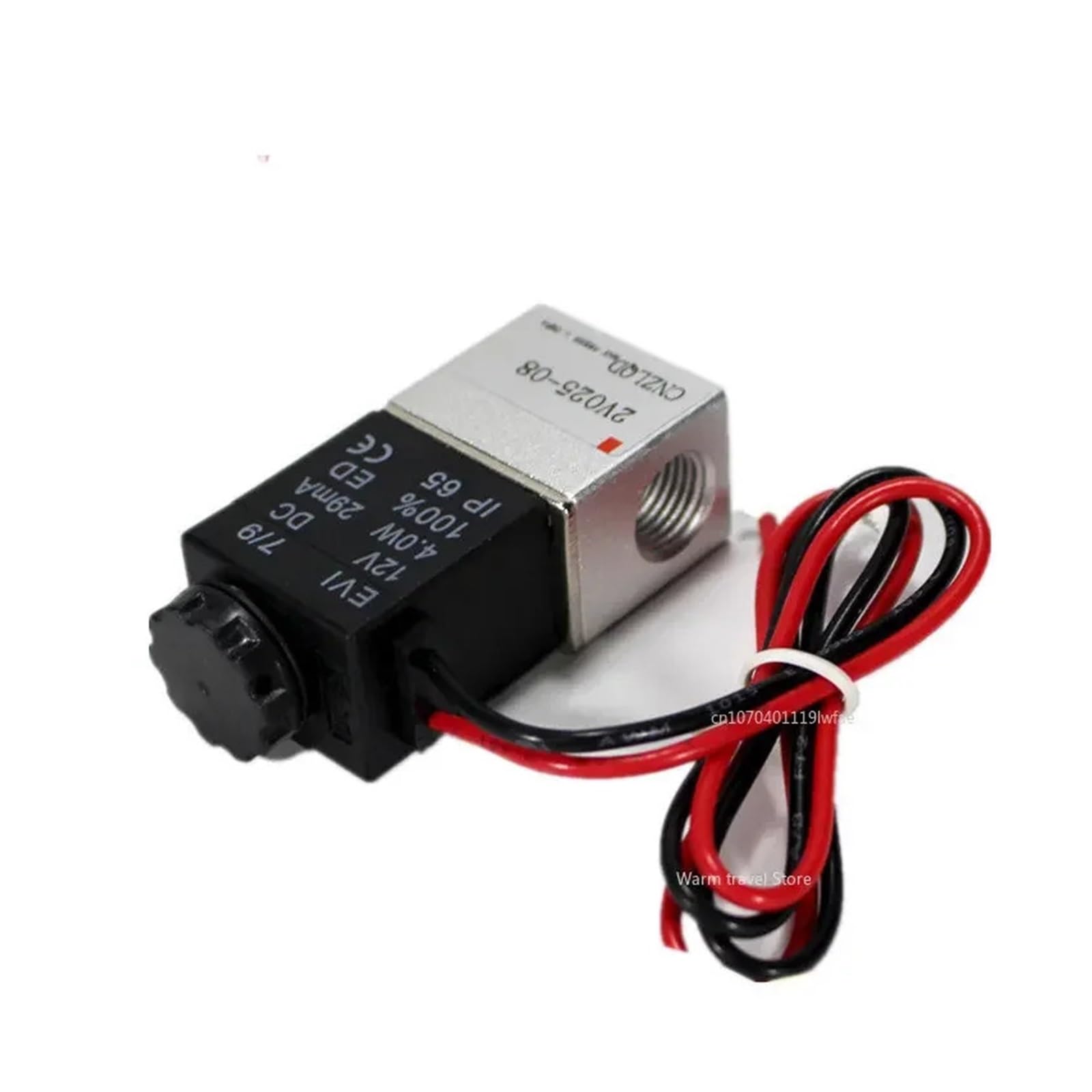 LNHHG Solenoid Valve Normally Open 1/8" DC 12V 24V AC110 220 380 2 Way Air Compressor Pneumatic Valves(220)