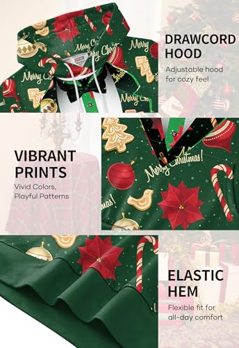 Arvilhill Ugly Xmas Hoodies for Men Pocket Holiday Jumper Adult 3D Graphic Print Sweatshirts Funny XL - Image 7