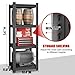 SFTORMAS Metal Garage Shelving Unit, Heavy Duty Adjustable Storage Rack, Steel Shelving, Industrial Shelves for Heavy Tools and Equipment, Ideal for Garage, Basement (4-Tier 54