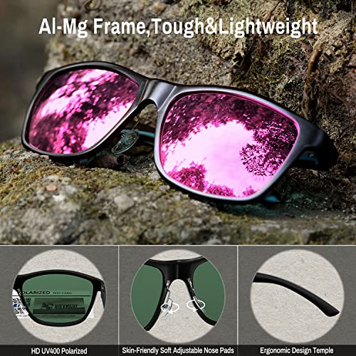 Image of ROCKNIGHT HD Polarized Driving Sunglasses UV400 Protection Lightweight Al-Mg Metal Frame Outdoor Casual 60mm