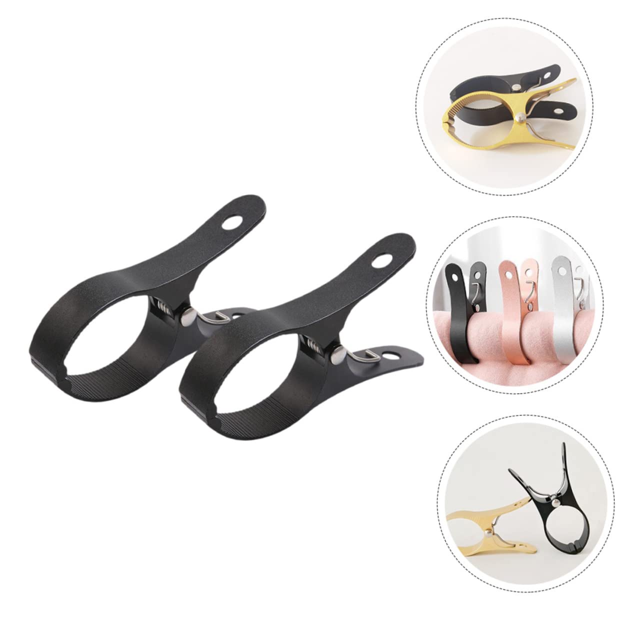 MAGICLULU 6 Pz Molletta Antivento Calzini Da Esterno Mollette Pesanti Clip Per Vestiti Sedie All'aperto Fermagli Per Bucato Metallo Lavanderia Lega Di Alluminio Vacanza