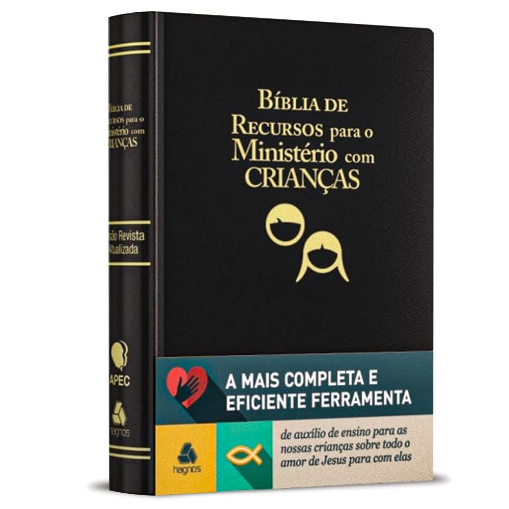 Biblia de Recursos Para Ministerio com Criancas ( Ara ) - Luxo Preta