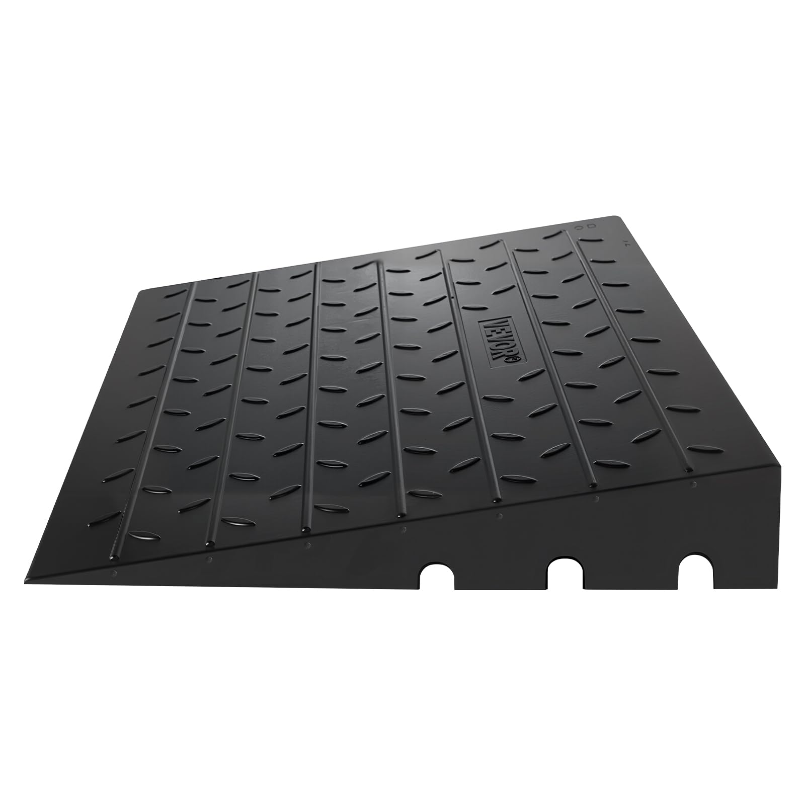VEVOR Rampa di Soglia in Gomma, Porta con Rampa di Soglia 2,6", Copertura del Cavo a 3 Canali Rampa di Soglia in Gomma Solida, Ingresso Angolato in Gomma Capacità di Carico di 2202 libbre
