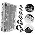 Balacoo 200pcs Nylon Cable Clamps Wire Holders for Cords Easy to Install and Fasteners for Home Office and Industrial Use