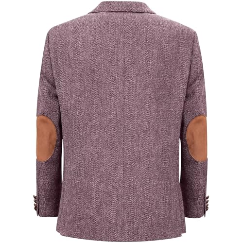 Men's Tweed Knit Casual Blazer Single Breasted Classic Slim Fit Lightweight Modern Jacket Formal Party Business2