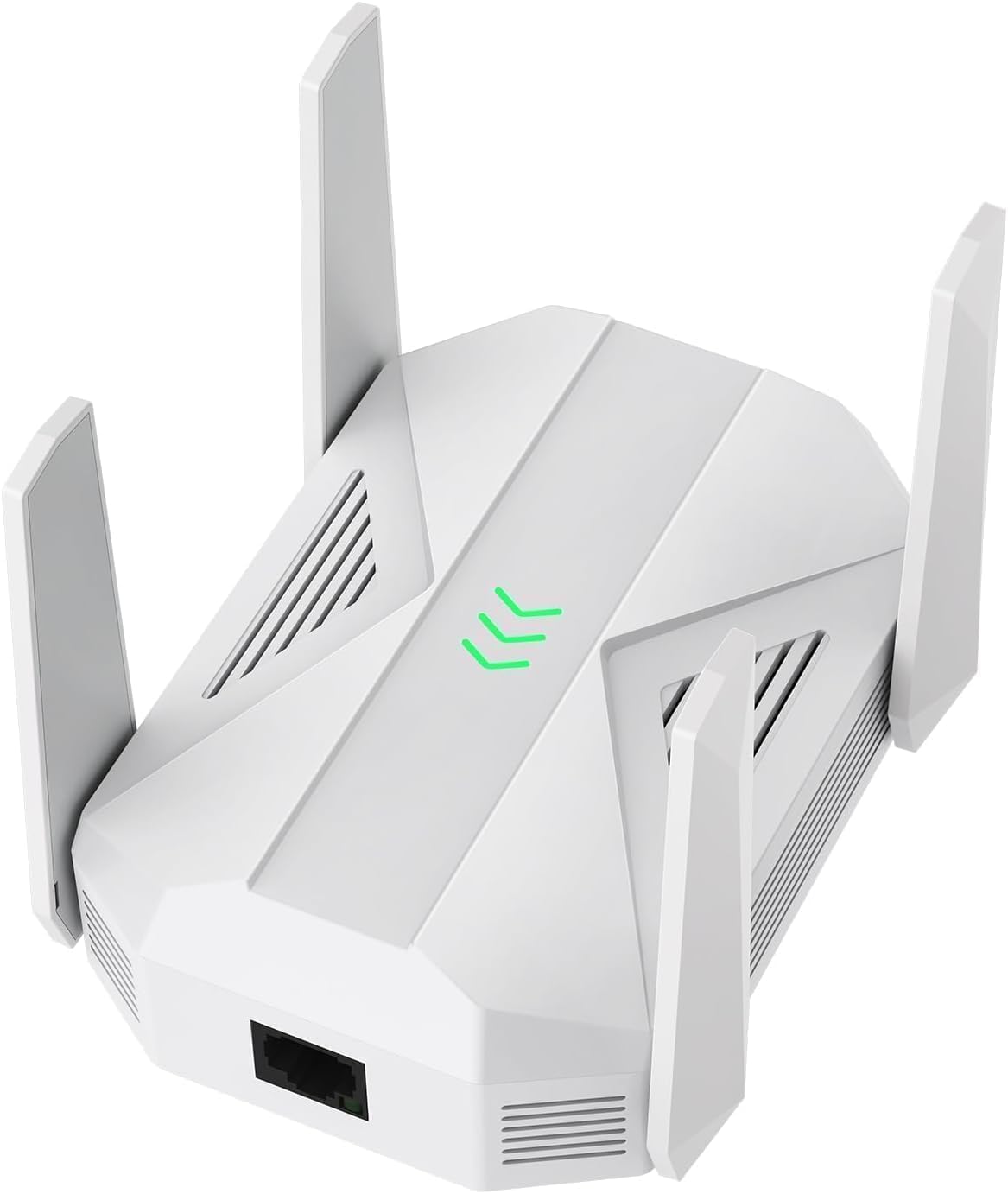 Hosmmer AC2100 WiFi Extender: Dual-Band Booster with Gigabit Ethernet, 12,888 Sq Ft Coverage, 100+ Devices, 5GHz+2.4GHz Speeds