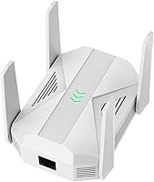 Hosmmer AC2100 WiFi Extender: Dual-Band Booster with Gigabit Ethernet, 12,888 Sq Ft Coverage, 100+ Devices, 5GHz+2.4GHz Speeds