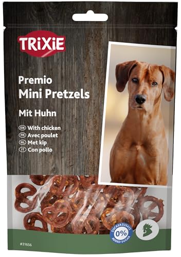 TRIXIE Premio Mini Pretzels au Poulet - sans Sucre ajouté - 100 g - 31656