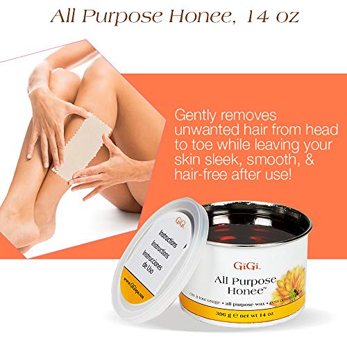 Image of GiGi Waxing Starter Kit - At-Home Hair Removal Kit for Face & Body, Soft Wax Warmer, Pre & Post Waxing Care