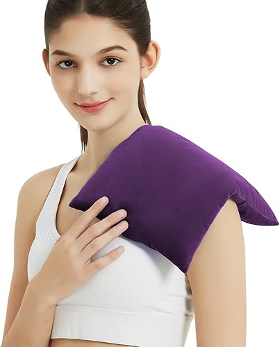 Miniatura 75 de Heating Pad Microwavable with Washable Cover, 8 x 12 Multipurpose Microwave Heating Pad for Neck and Shoulders, Moist Heat Bean Bag Warm Compress