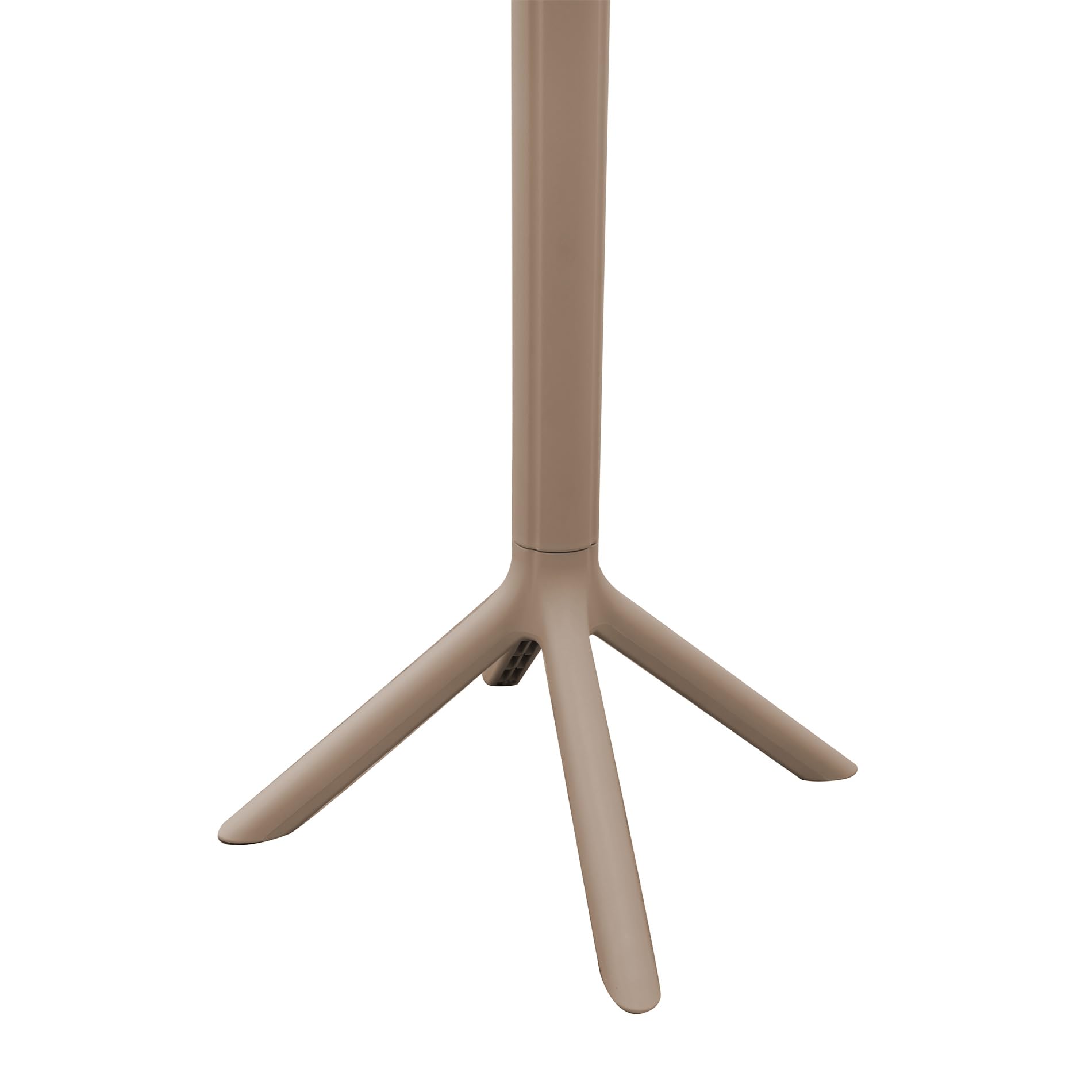 Rebecca Mobili Tavolino Alto da Esterno, Tavolino Bar Tondo, Grigio Tortora, Polipropilene, Stile Moderno, per Giardino Bar Ristoranti - Misure HxLxP: 105 x 60 x 60 cm - Art. RE7200