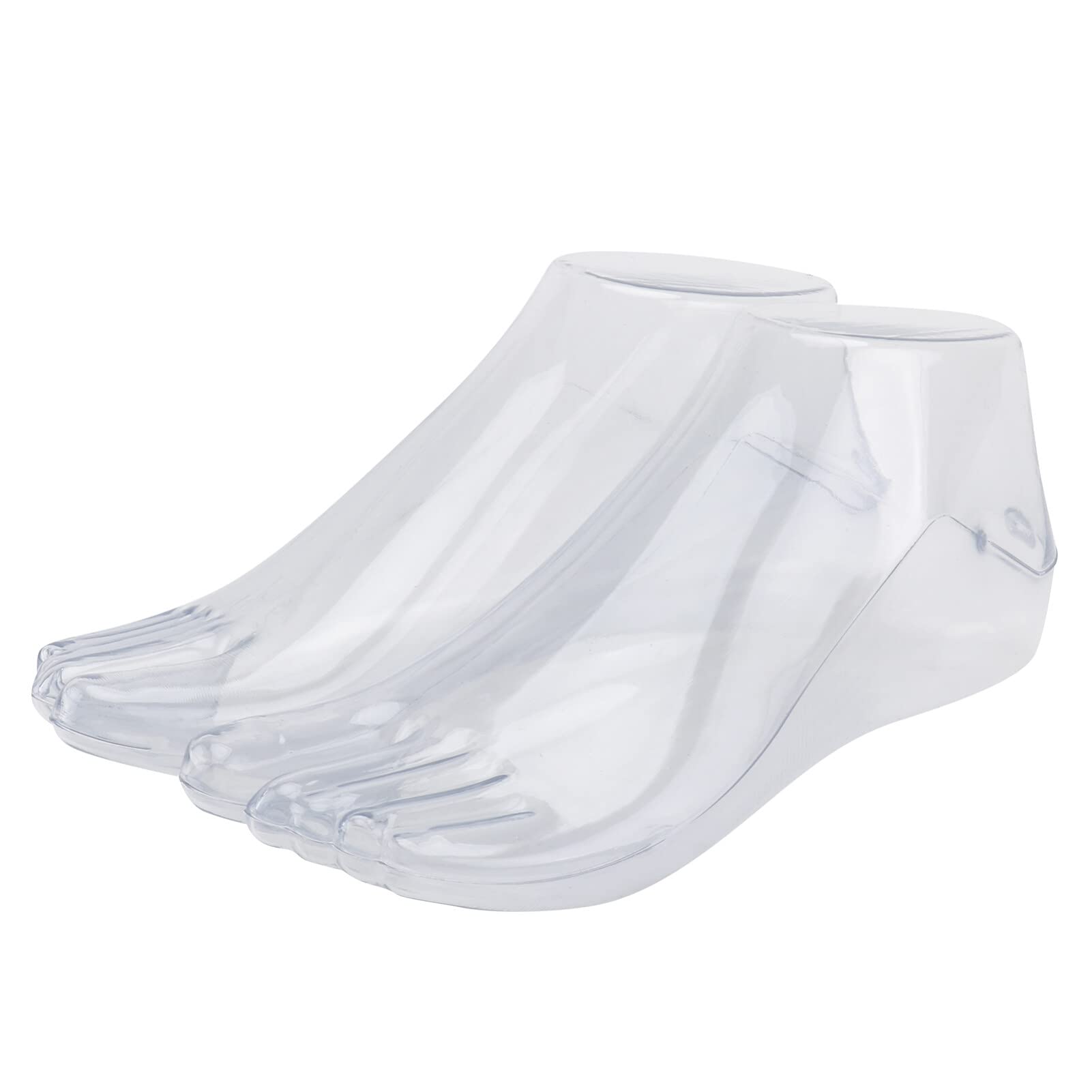 Produktbild von Balacoo 4x Realistische Damen-Fußmodelle – Leicht, Weiß, Aus PP, Für Socken- & Schuhpräsentation Im Einzelhandel