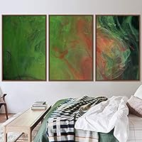 3 Piece Framed Canvas Wall Art Abstract Fluids Canvas Prints Home Artwork Decoration for Living Room,Bedroom - 16