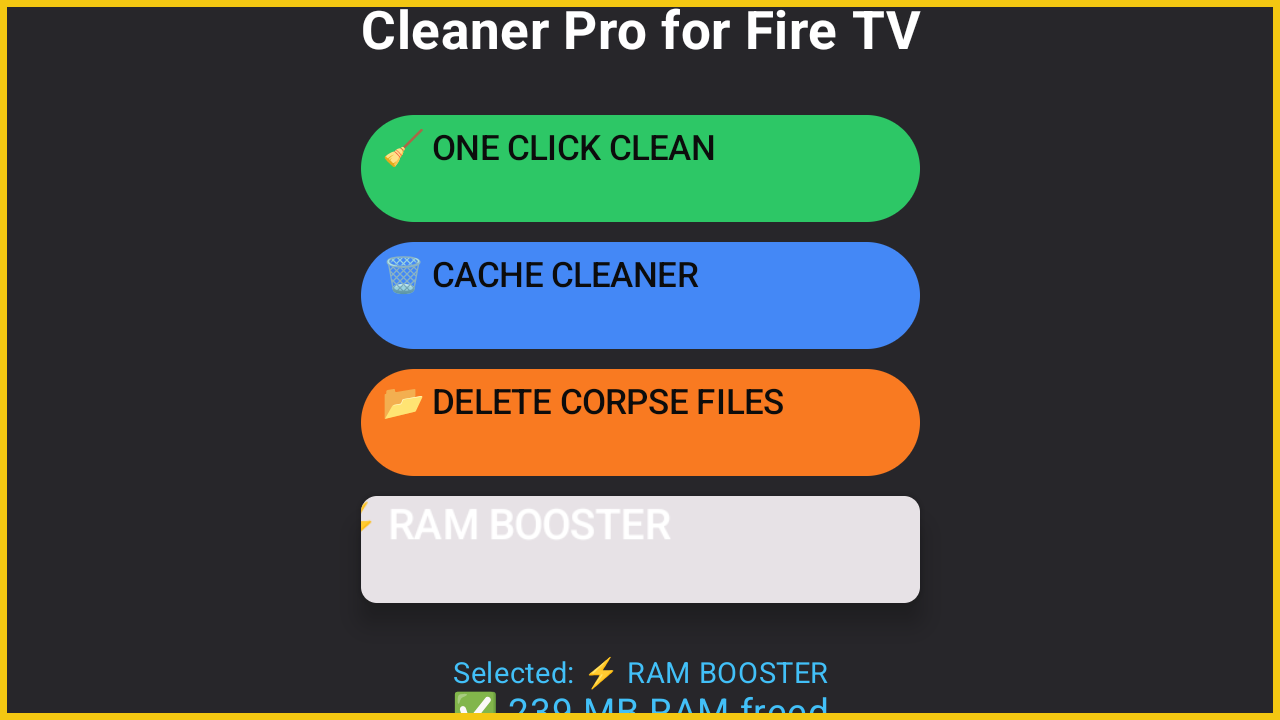 Fire Cache Cleaner Cleaner Pro For Fire TV - App on the Amazon Appstore