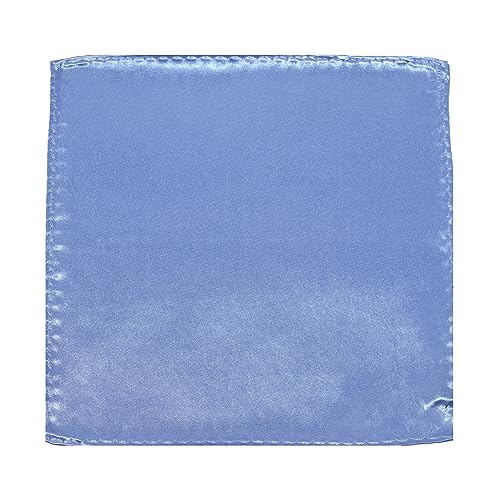 Image of TIE STUDIO Men's Solid Pocket Square | Size- 10cm x 10cm | Colour-Royal Blue | Pack of 1 |