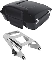 Vista 11 de Soporte y estante para montaje TCMT Razor Chopped King para Harley Touring Street Glide 09-13, Negro