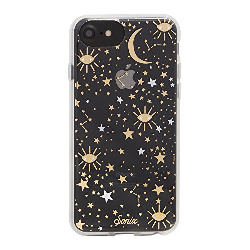 Sonix Cosmic Stars Case - Protective Clear Gold, Silver Star Case for iPhone 6/6s/7/8/SE
