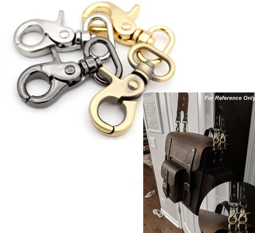 Image of DIY Crafts 10 Pcs D Rings, Rose Pink, Lobster Claw Clasps Swivel Lanyards Trigger Snap Hooks Strap, D Rings Slide Buckle for Keychain, Bags and Jewelr (10 Pcs D Rings, Rose Pink)