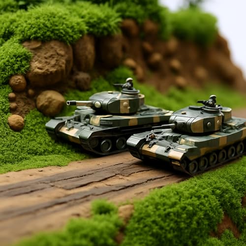 DIY Miniature Grass Tufts Lowland Shrubs Bushes Static Scenery Terrain Model Kit DIY Miniature Green Bushy Tufts for Train Landscape Railroad Scenery Layout Model War Gaming Terrain - Image 3