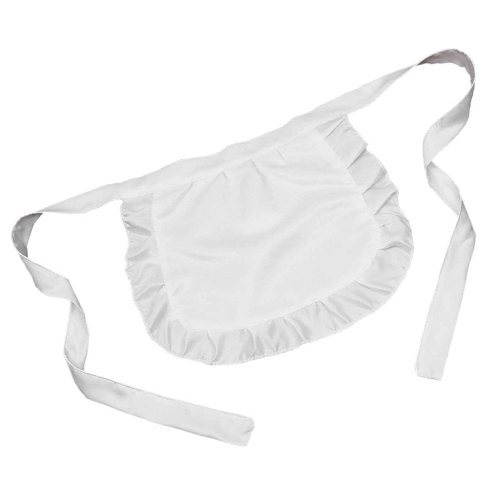 Maxtonser Waist Apron for Women Half Apron Maid Apron Costume, Cooking Waist Apron Ruffled Waist Apron Maid Cosplay Costume