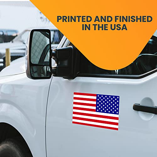 Image of Magnet Me Up Reversed American Flag Magnet Decal, 5x8 Inches, Red White, and Blue, Heavy Duty Automotive Magnet for Cars, Trucks, SUVs, or Any Other Magnetic Surface