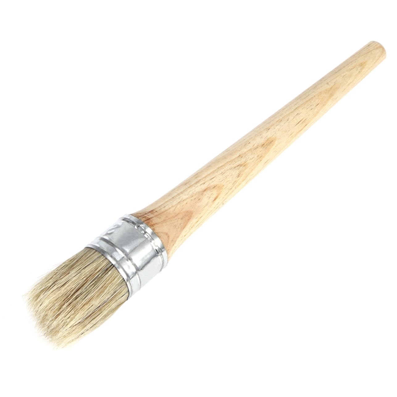 Lurrose Brosse à Cire Ronde à Long Manche, Lot de 4, Tête Large