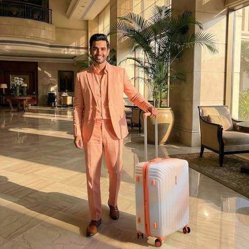 Image of The Wonder Luggage Trolley Bags | Lightweight Durable Hard Shell | Polycarbonate Expandable Suitcase, Lightweight Durable Hard Shell, TSA Type Lock, 360 Disc Spinner Wheels