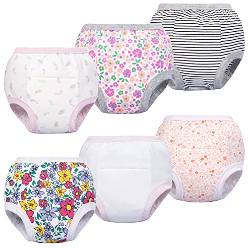 BIG ELEPHANT 6 Packs de Culottes d'apprentissage de la propreté en Coton rembourrées pour bébés, Filles et garçons Cover