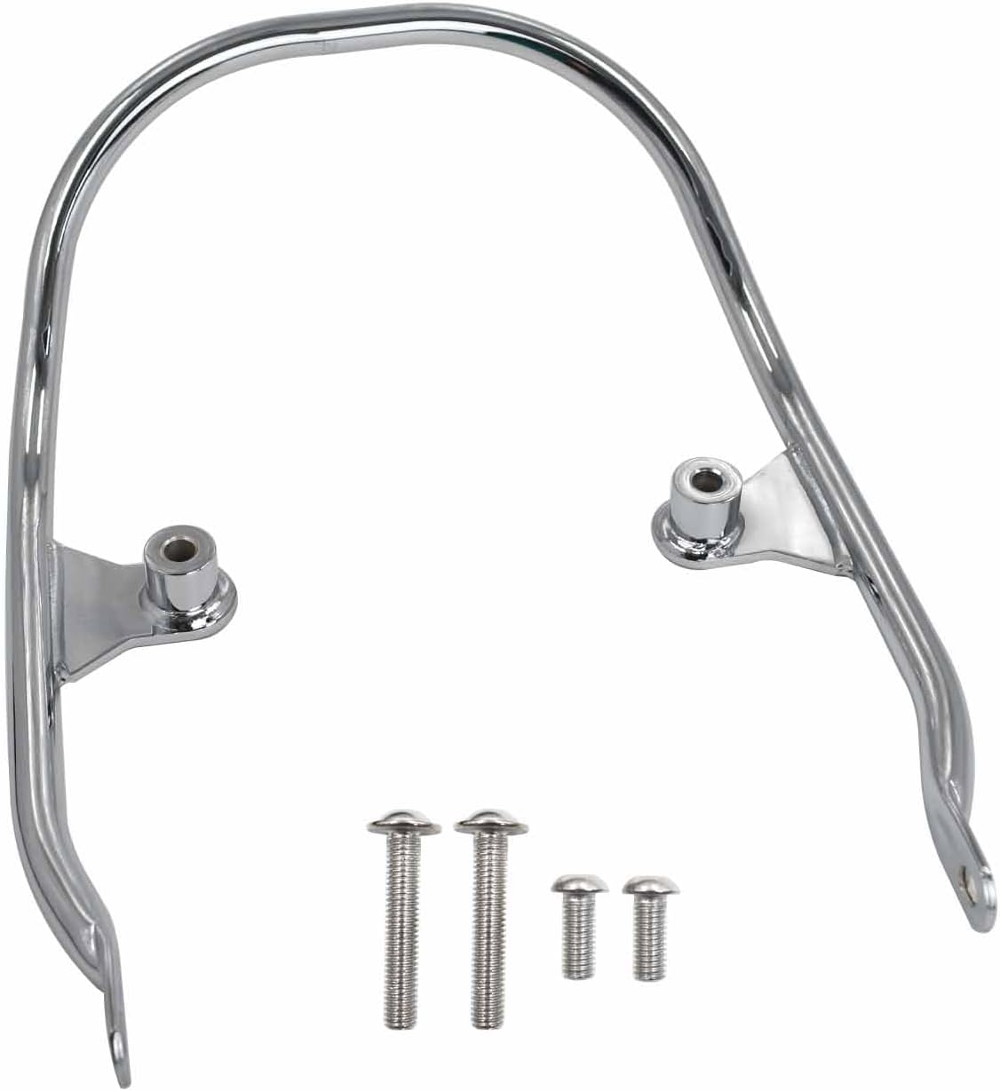 Motorcycle Rear Passenger Pillion Grab Bar Handle Rail Armrest Kit Carbon Steel Compatible with Ka&wa&sa&ki Z650RS Z 650 RS 2021-2026 Rear Seat Side Handrail Accessories(Chrome)